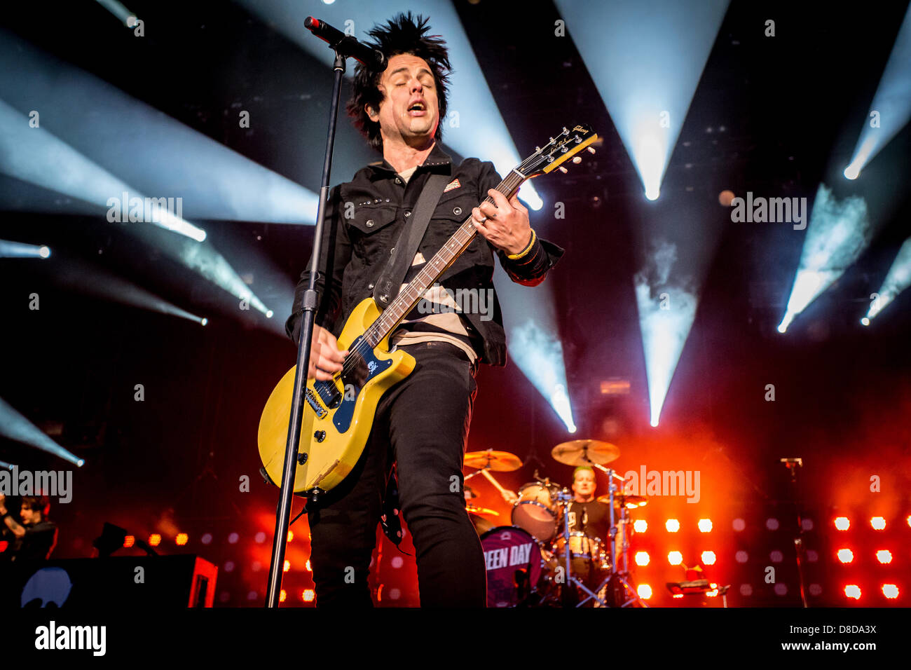 Rho Milano Italia. Il 24 maggio 2013. Il punk rock band americana Green Day esegue a Arena Fiera durante il '99 rivoluzione Tour 2013". Credito: Rodolfo Sassano/Alamy Live News Foto Stock