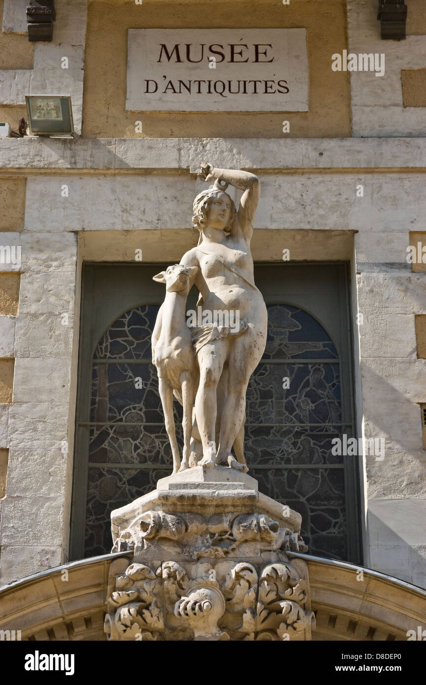 Il Museo dipartimentale delle antichità, Rouen, Alta Normandia, Francia Foto Stock