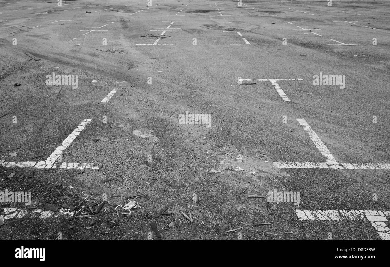 Vuoto parcheggio Foto Stock