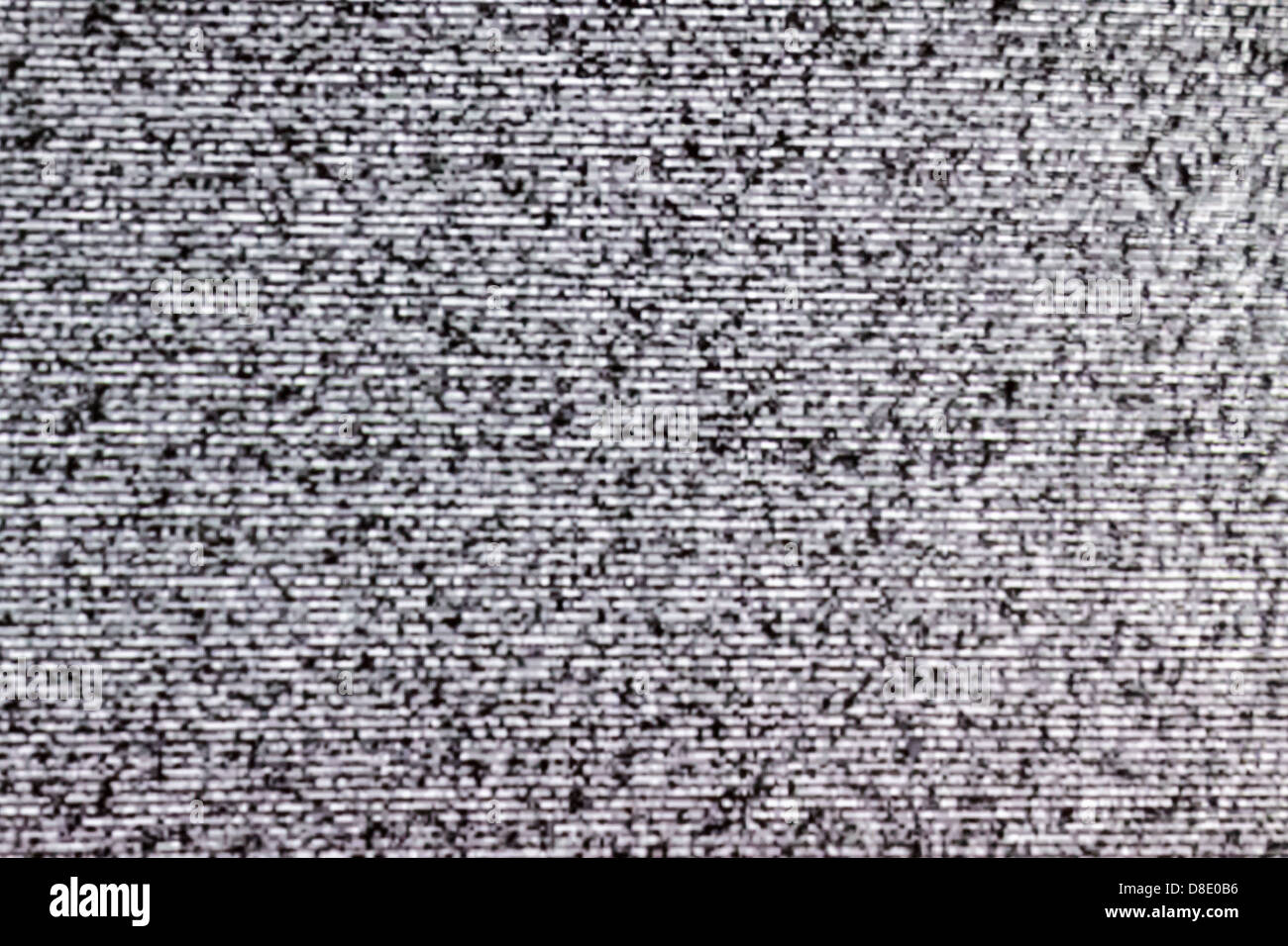 Rumore di TV da una vera e propria televisione Foto Stock