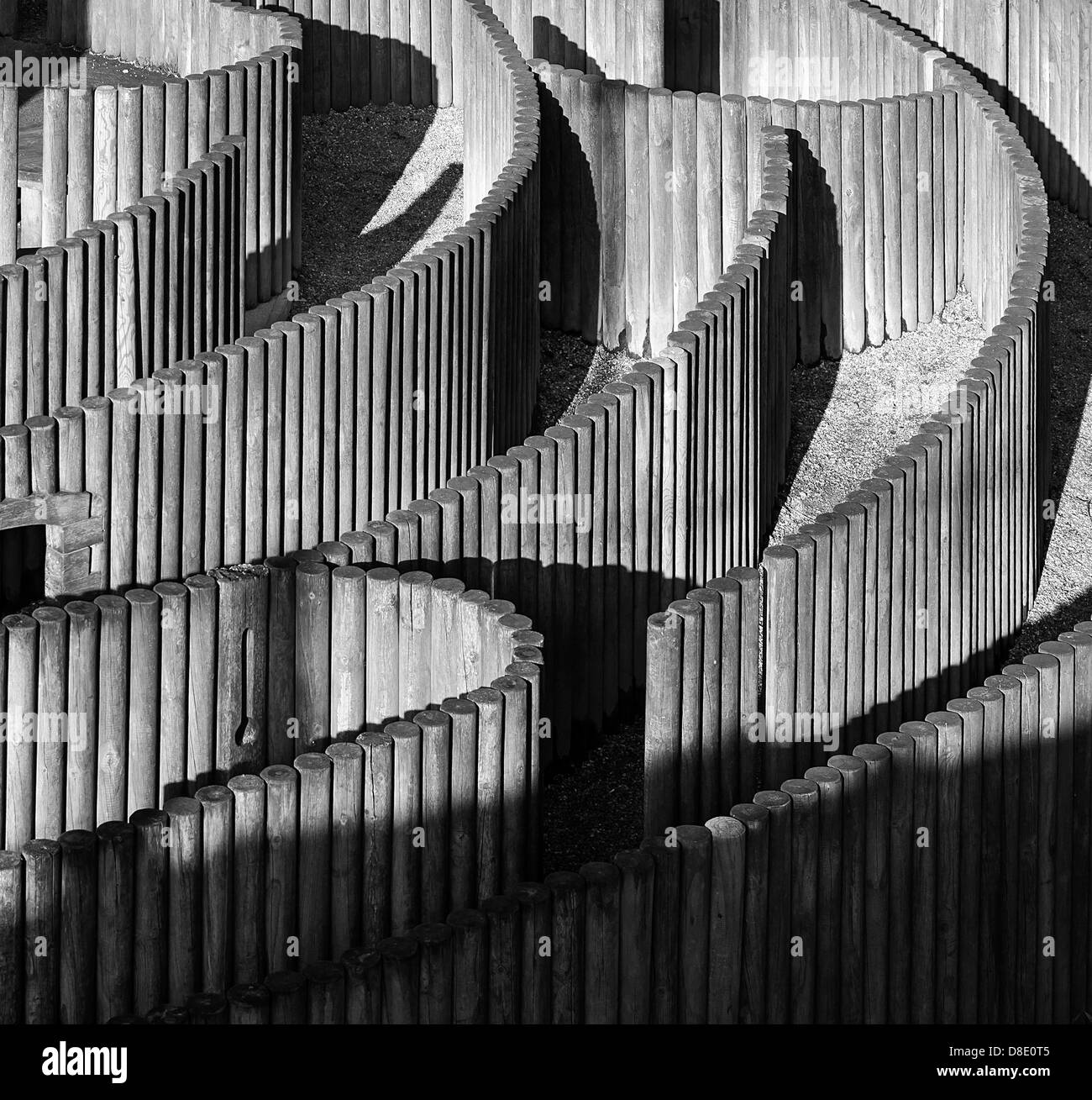 Labirinto di bambini in legno immagini e fotografie stock ad alta