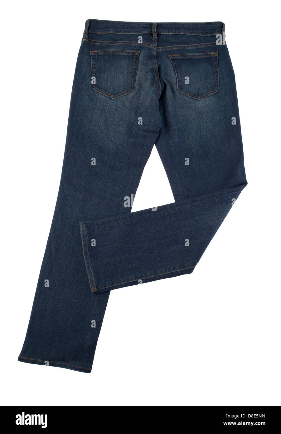 Dark blue jeans sul lato posteriore Foto Stock