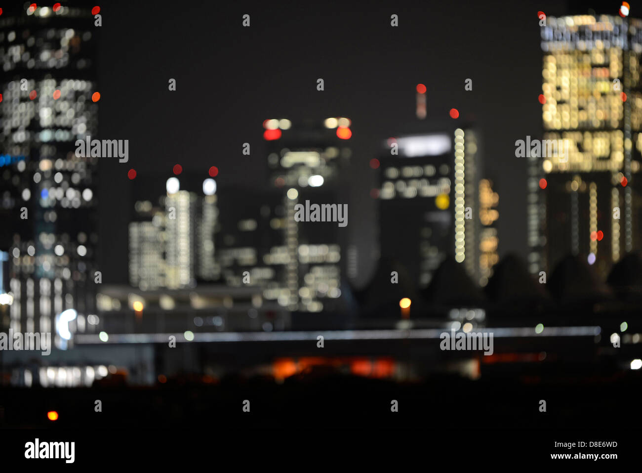 Skyline, Frankfurt am Main, Hesse, Germania, Europa Foto Stock