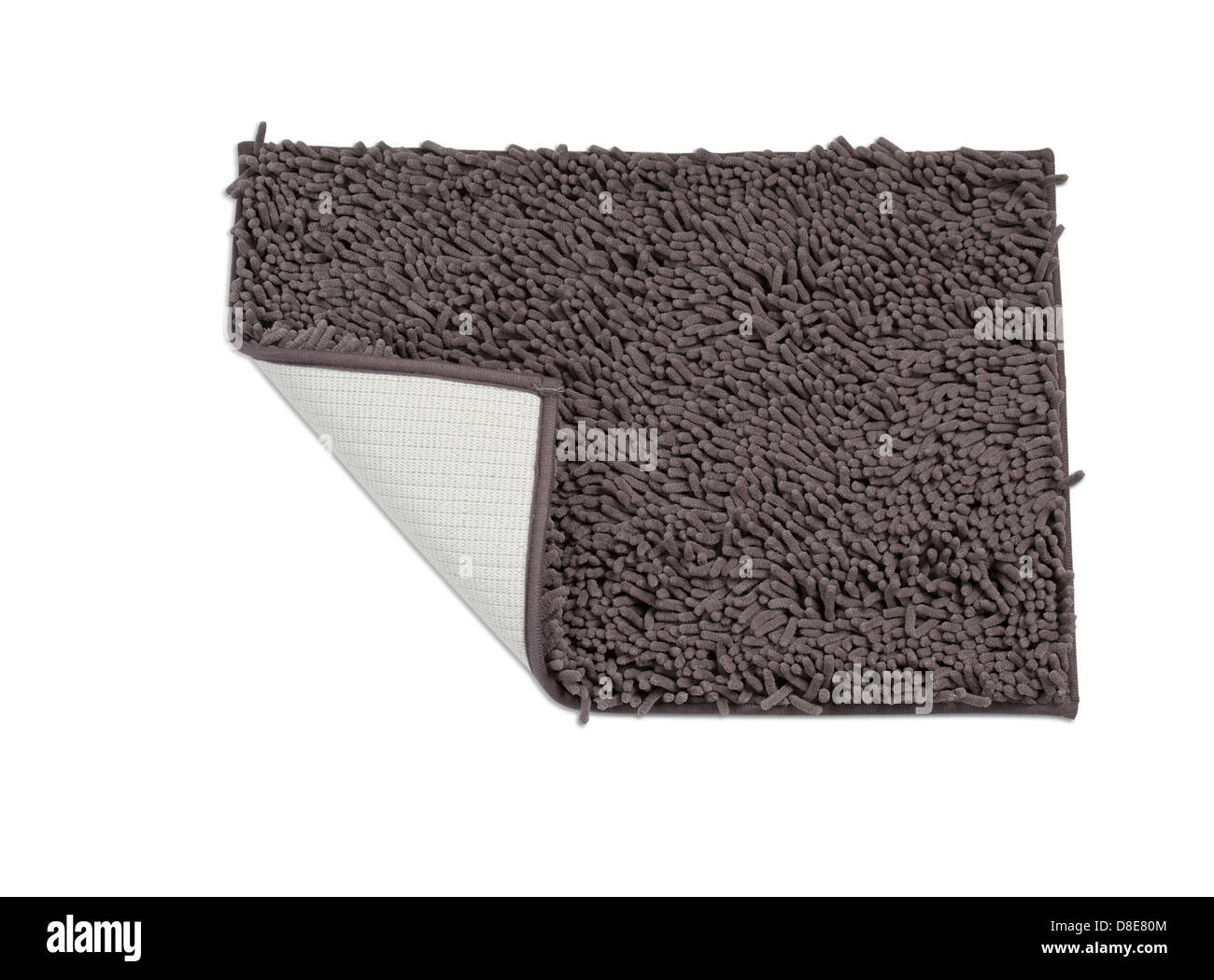 Un grigio scuro zerbino che mostra il lato anteriore e posteriore Foto Stock