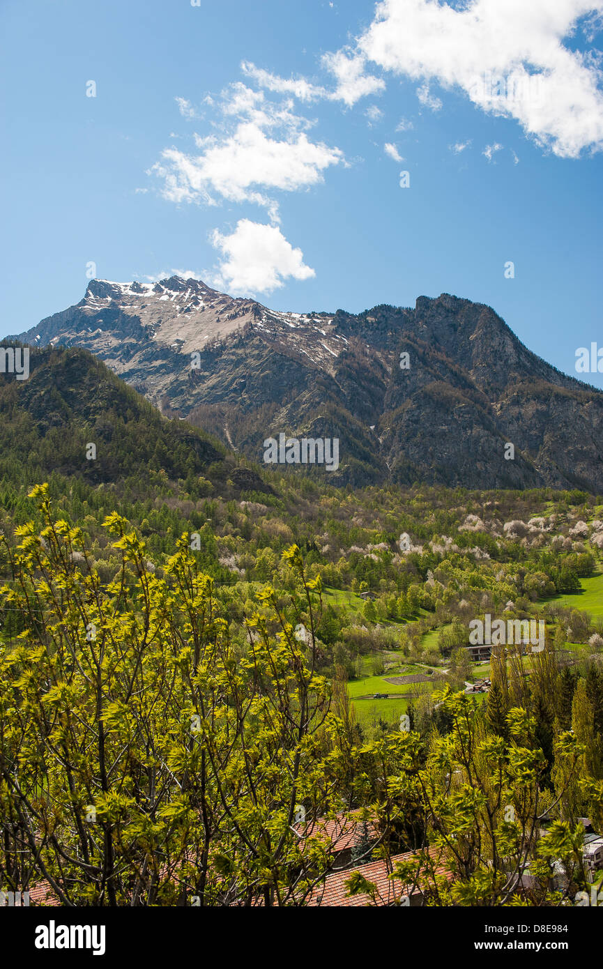 Europa Italia Piemonte, provincia di Torino Val Chisone Paesaggi Foto Stock