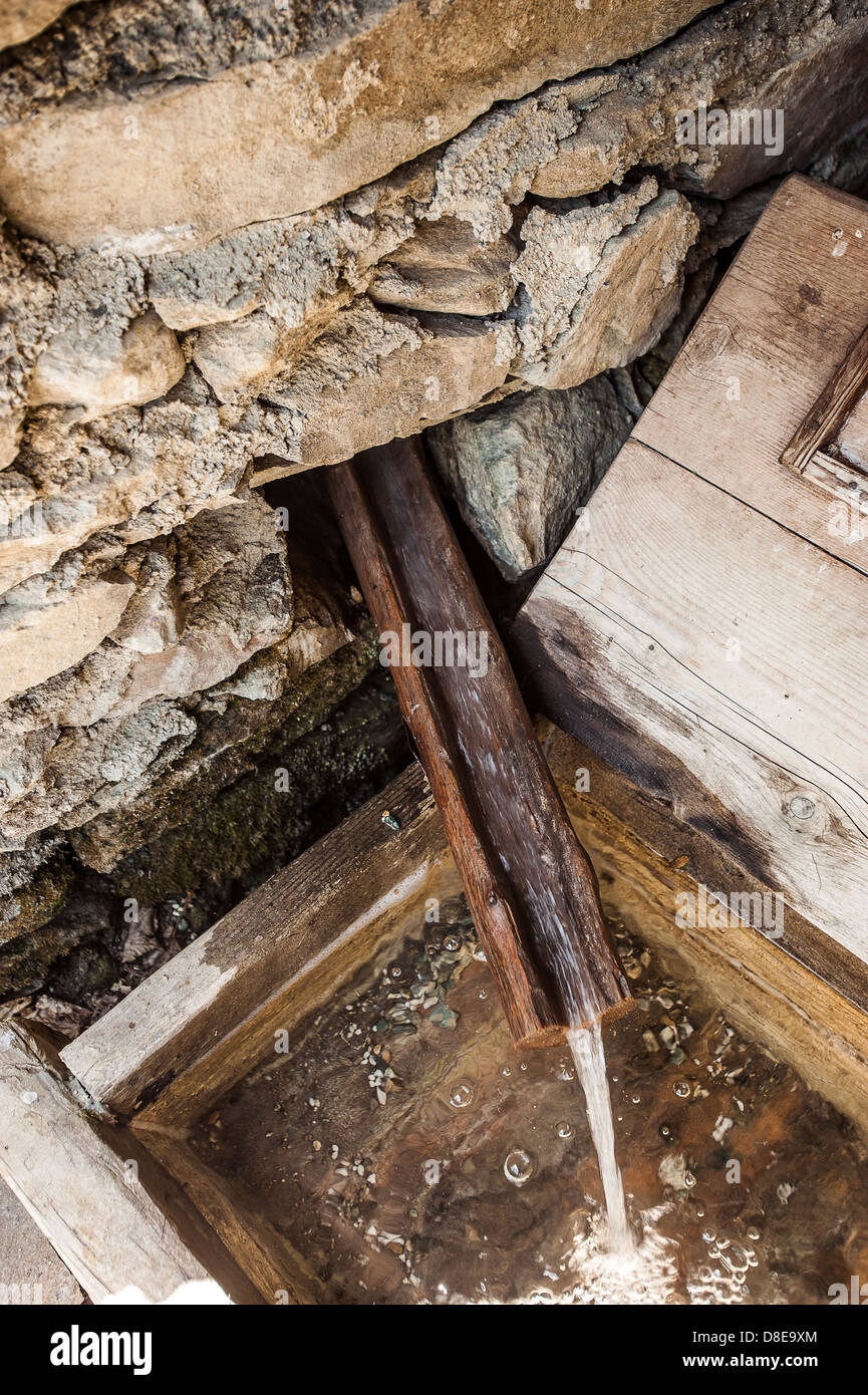 Europa Provincia di Torino Piemonte Orsiera Rocciavriè Park Usseaux washouse di montagna Foto Stock