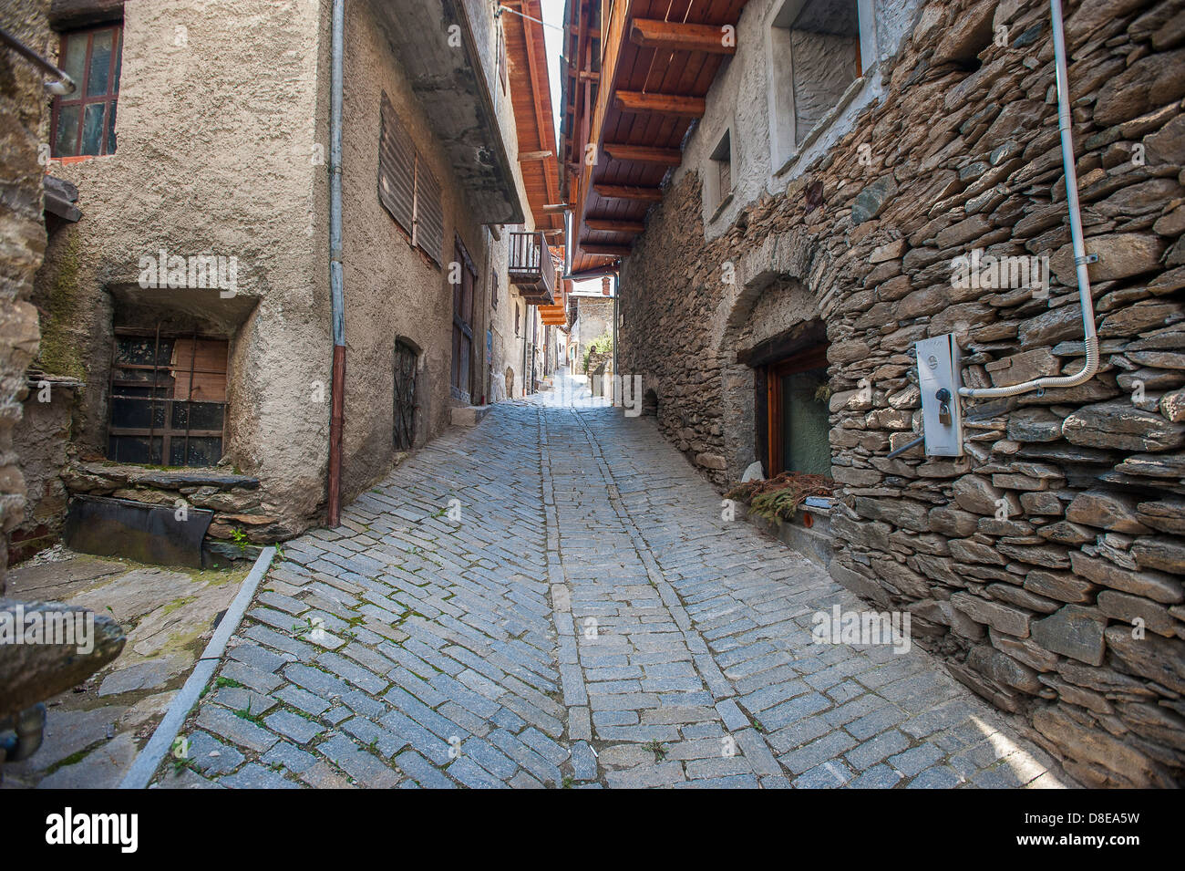 Europa Italia Provincia di Torino Piemonte Orsiera Rocciavriè Park Usseaux il villaggio Foto Stock