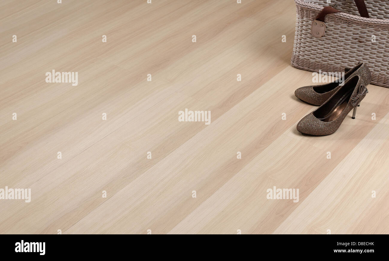 La texture del pavimento in legno con spazio vuoto per inserire testo o foto su di esso Foto Stock