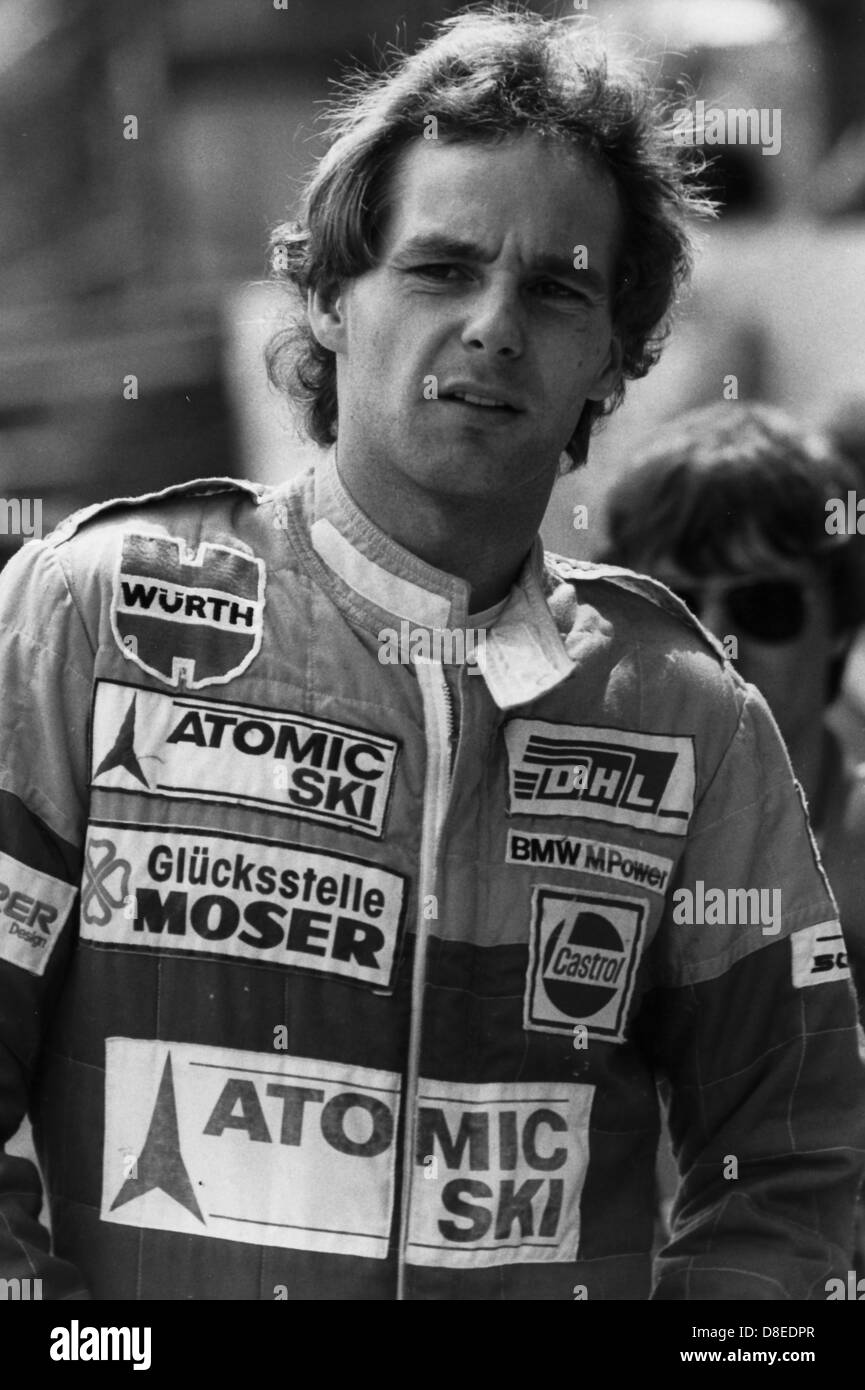 24 Ore di Spa 1985,BMW635, Gerhard Berger Foto Stock