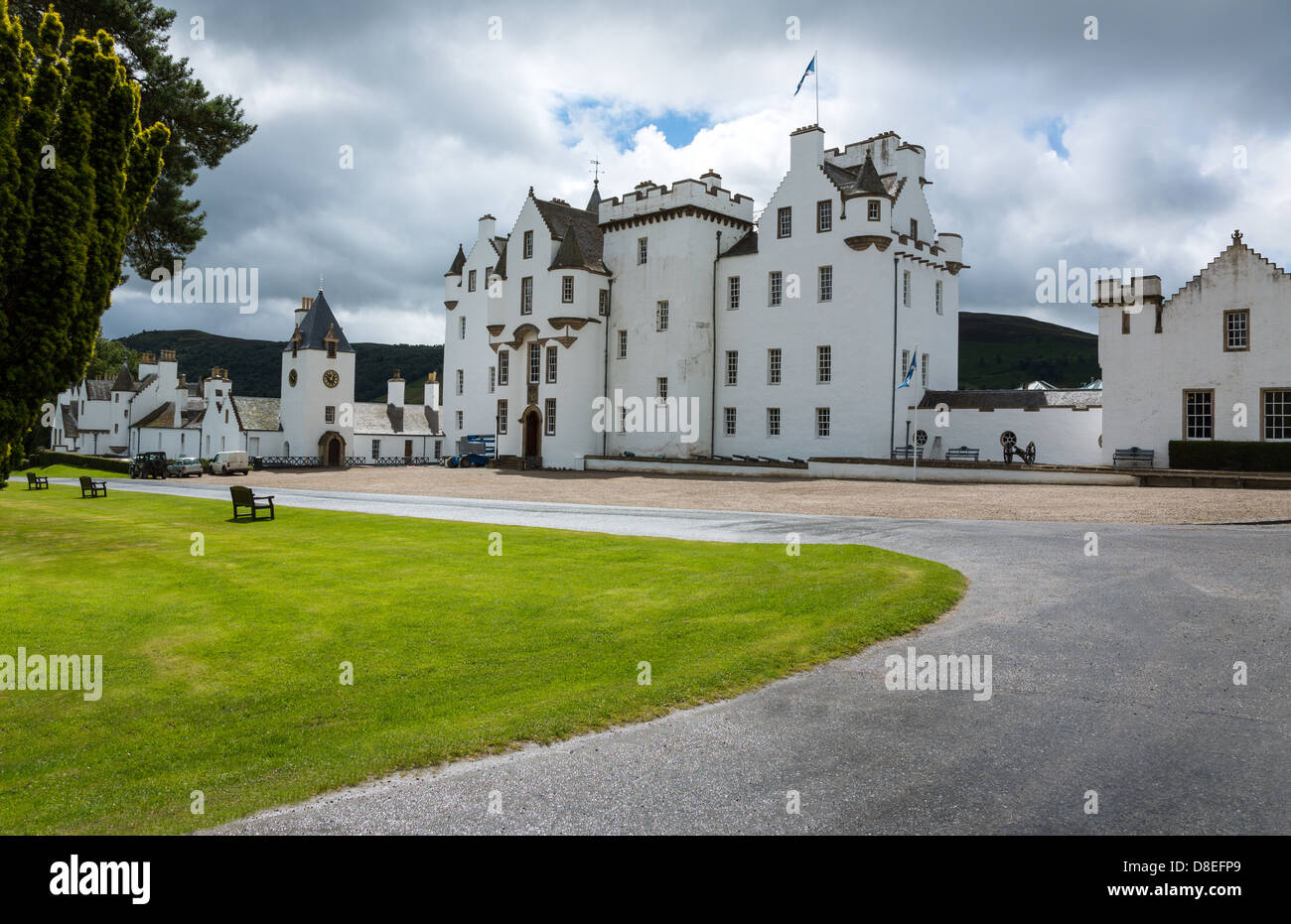 Gran Bretagna, Scozia, Perthshire, Blair Atholl, il castello di Blair, casa del duca di Athool. Foto Stock