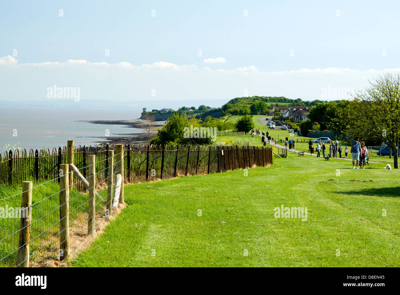 Cliff Walk park, penarth Vale of Glamorgan Galles del Sud. Foto Stock