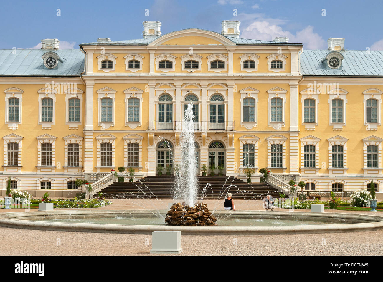 Rundale Palace, Bauska, Lettonia Foto Stock
