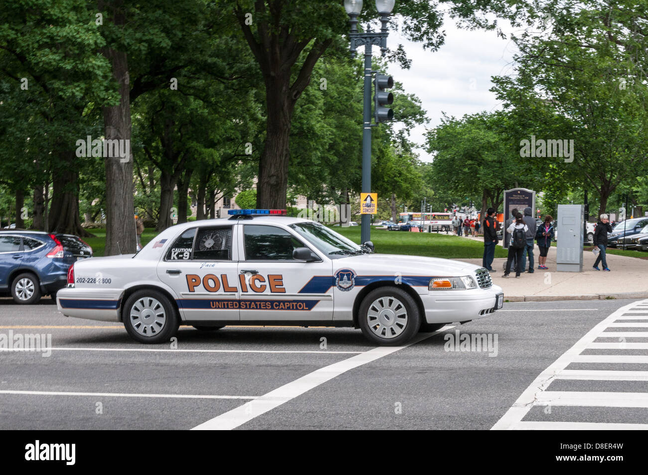 United States Capitol polizia Ford Crown Victoria auto della polizia, Washington DC Foto Stock