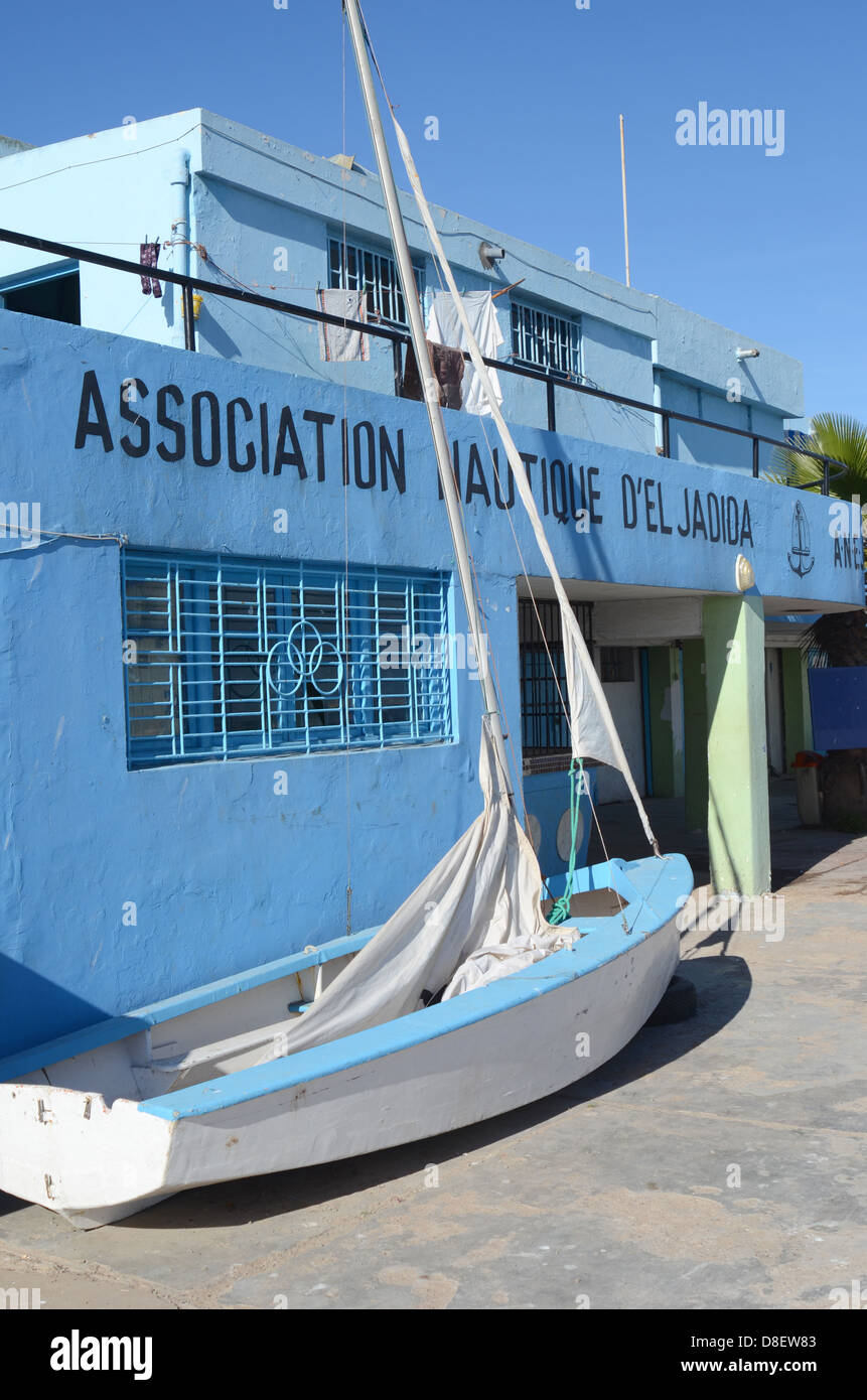 Associazione Nautique d'El Jadida, El Jadida Marocco Foto Stock