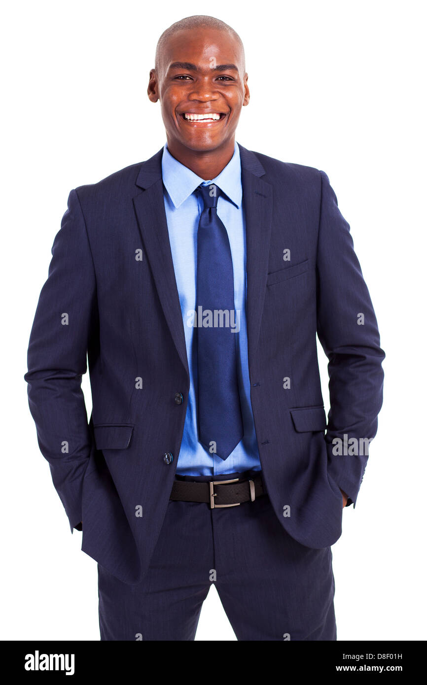 Bello imprenditore africano di metà lunghezza ritratto Foto Stock