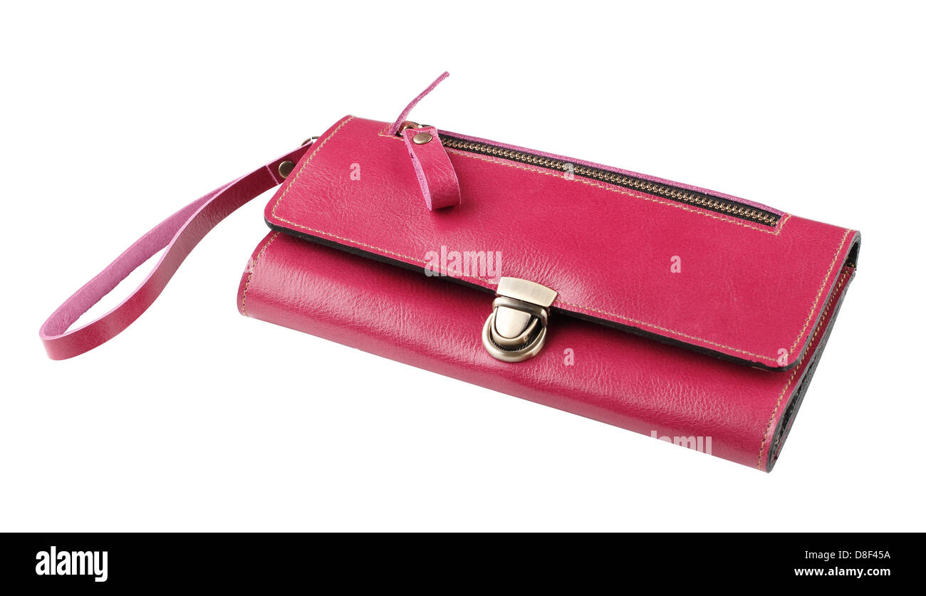 Bella bella e Cuoio rosso lady borsa Foto Stock