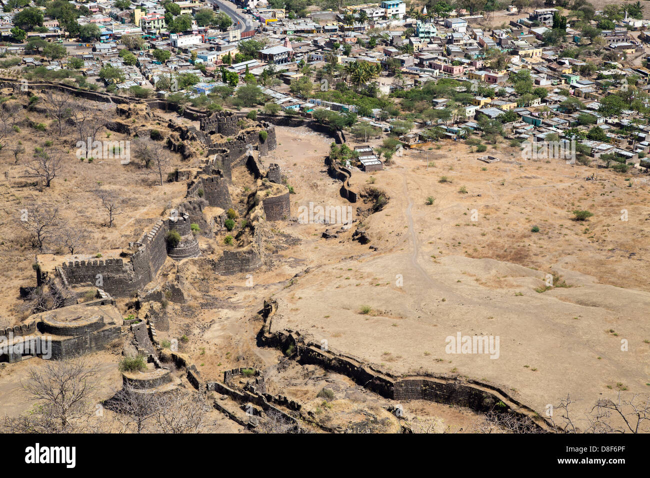 Forte di Daulatabad, Daulatabad, India Foto Stock