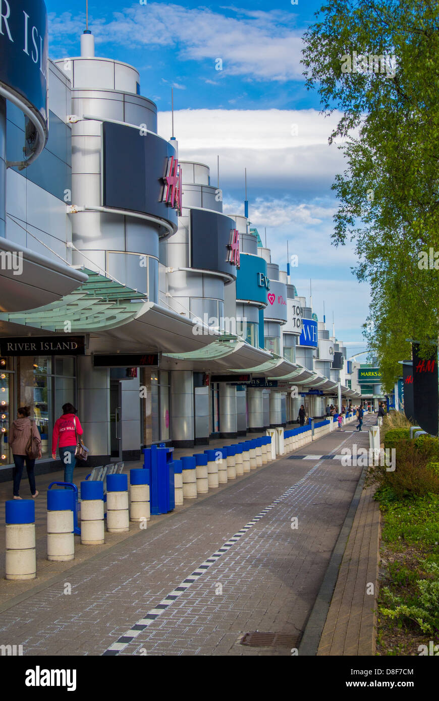 I monaci Cross fuori città shopping centre, York, Regno Unito Foto Stock