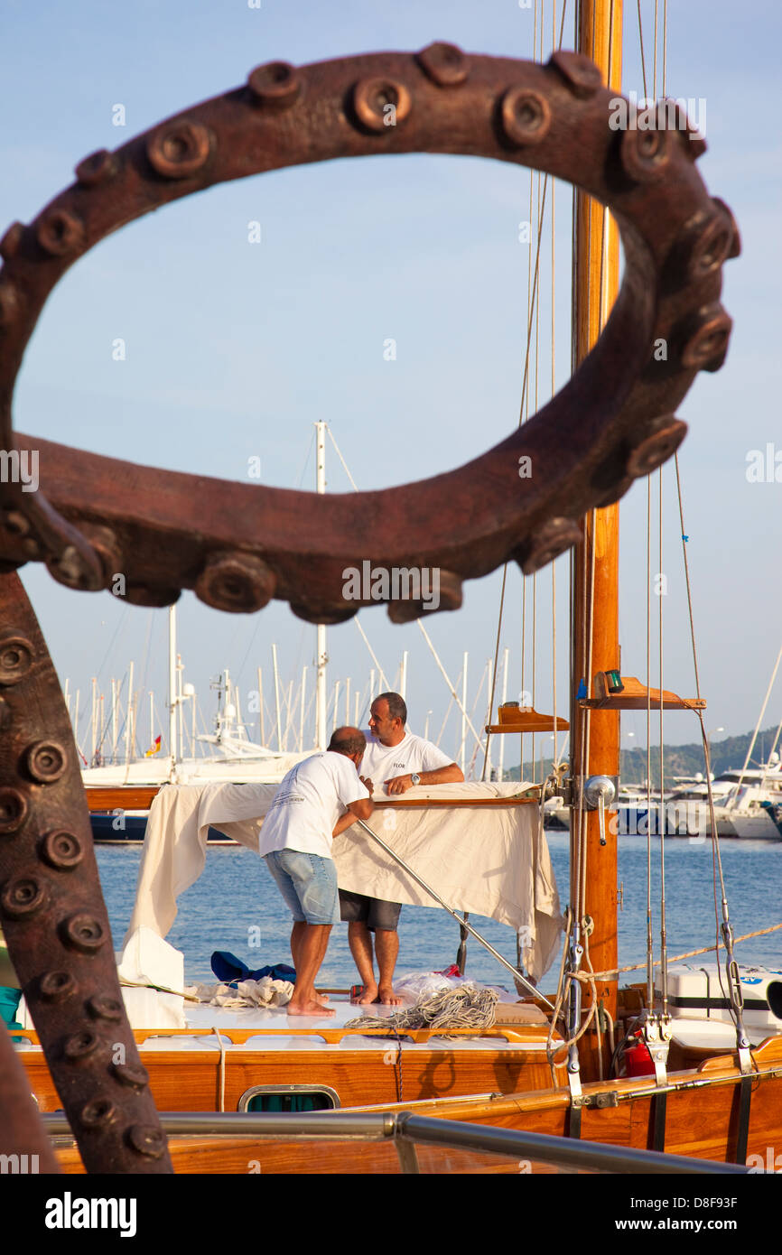 Marmaris Località turistica città lungo la Riviera Turca, a sud-ovest della Turchia, Foto Stock