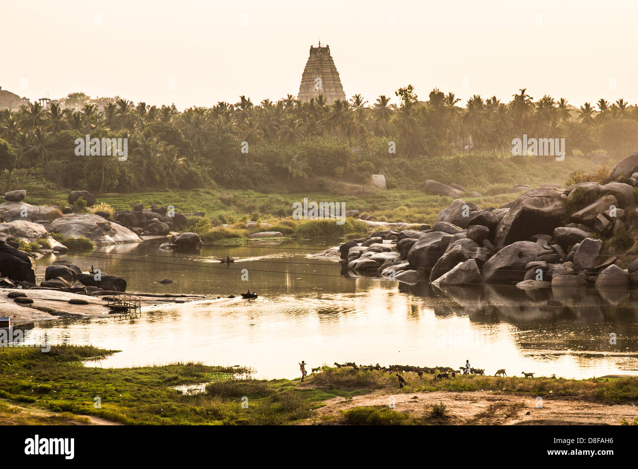 Tempio Virupaksha, Hampi, India Foto Stock
