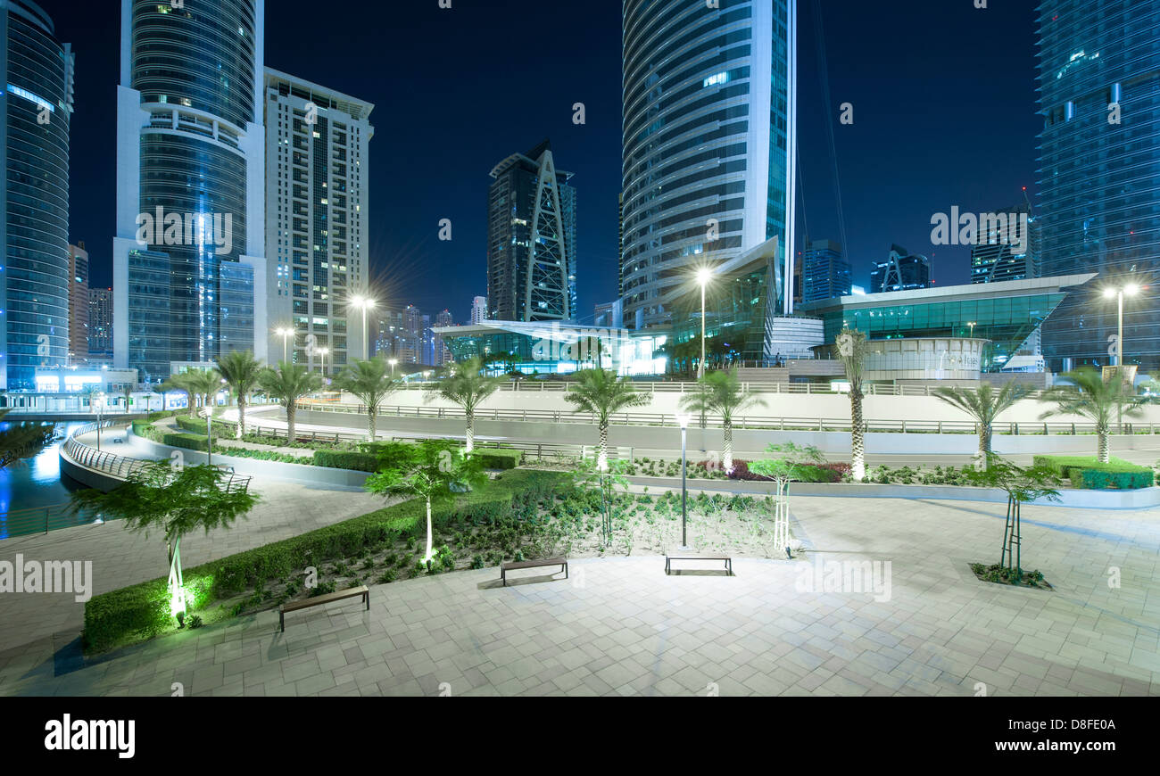Jumeirah Lake Towers, Dubai, UAE Foto Stock