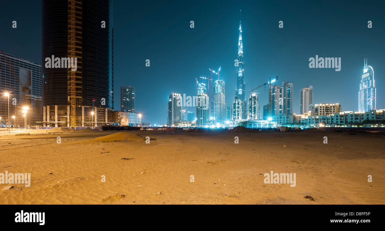 Il centro di Dubai, UAE Foto Stock