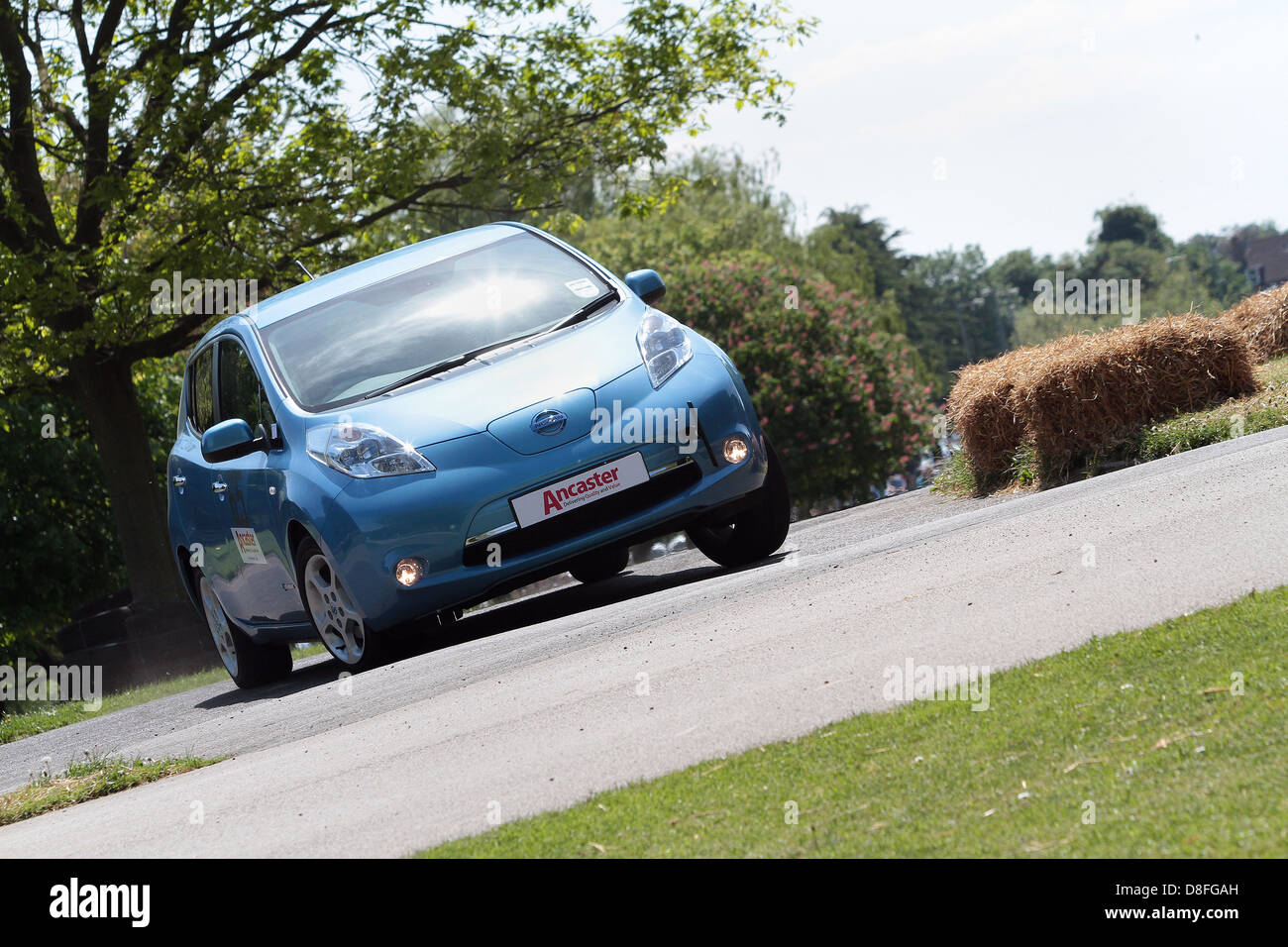 La Nissan Leaf auto elettrica Foto Stock