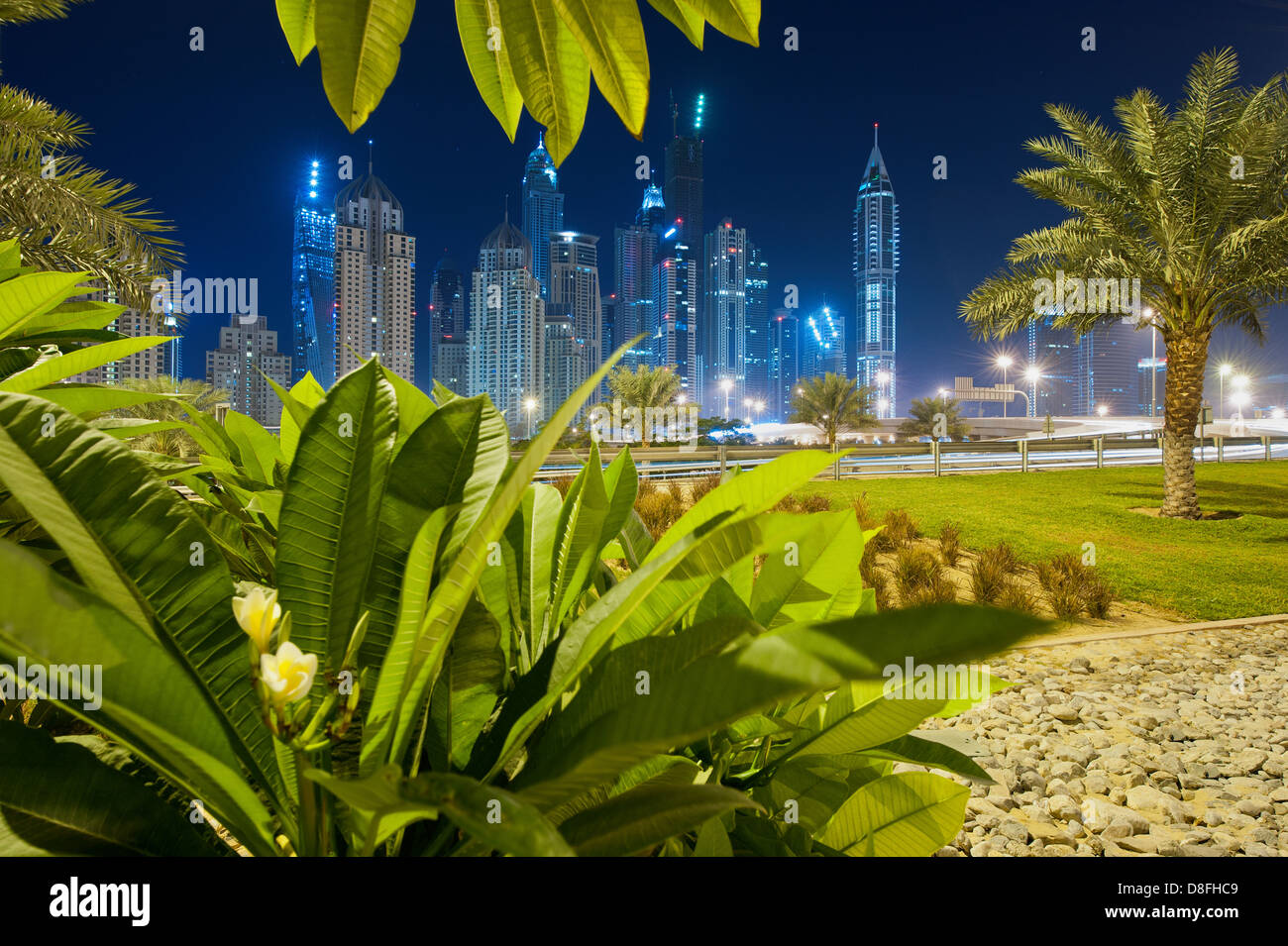 Marina di Dubai, UAE Foto Stock
