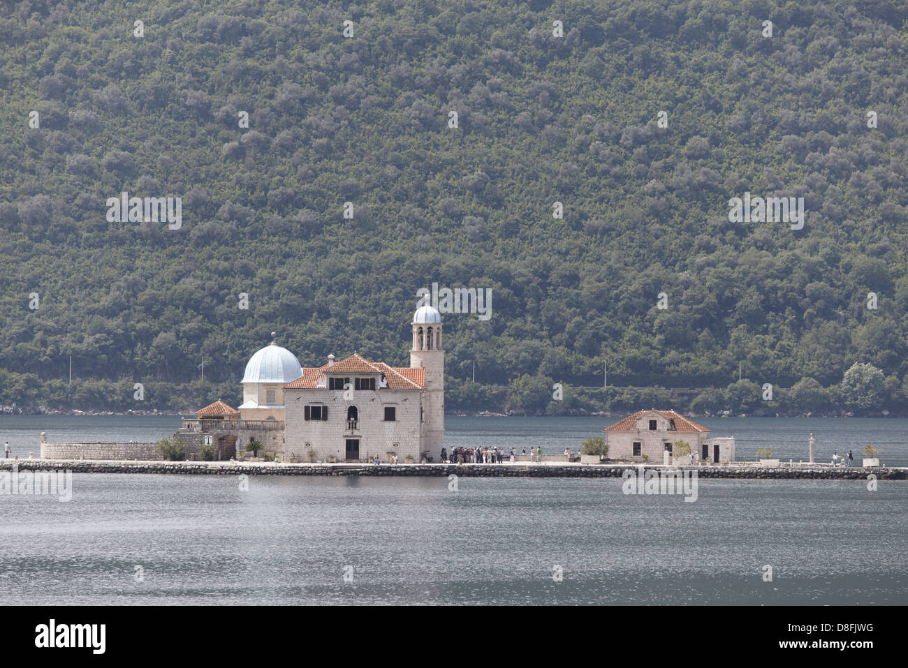 Montenegro e della Baia di Kotor, patrimonio mondiale dell UNESCO, isola della Beata Vergine, Bucht von Kotor, Welterbe; Insel der heiligen Foto Stock