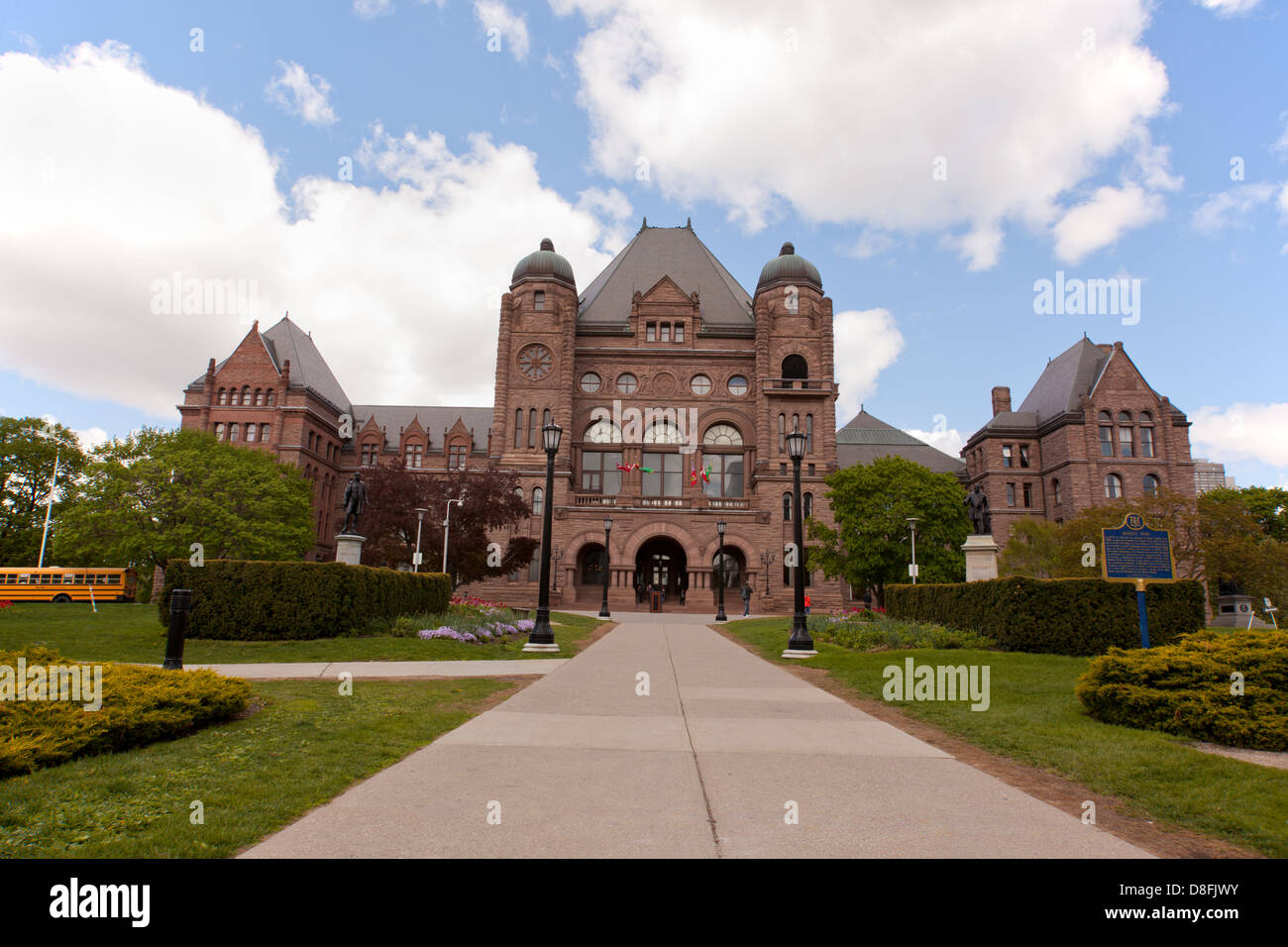 Queens Park edifici legislativa Toronto in Canada Foto Stock