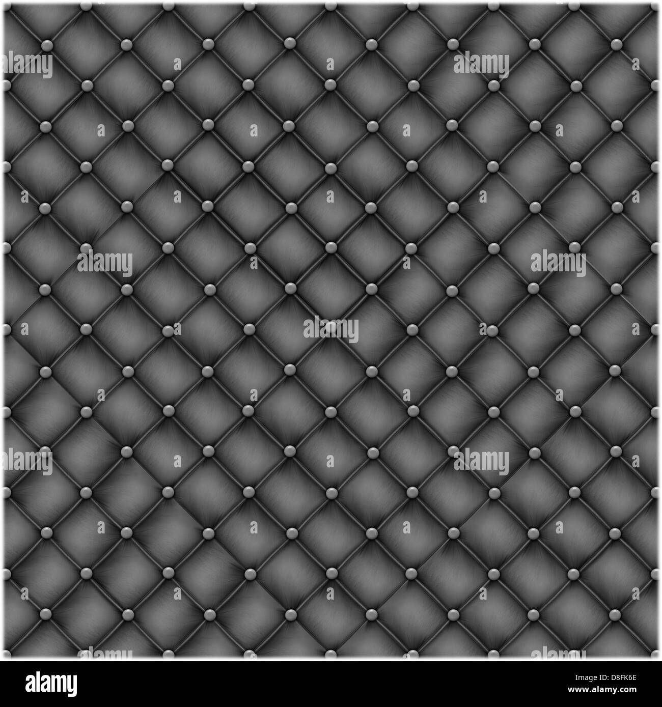 Seamless texture trapuntato in pelle un divano Foto Stock