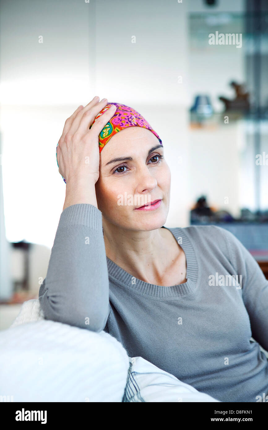 CANCRO, DONNA Foto Stock