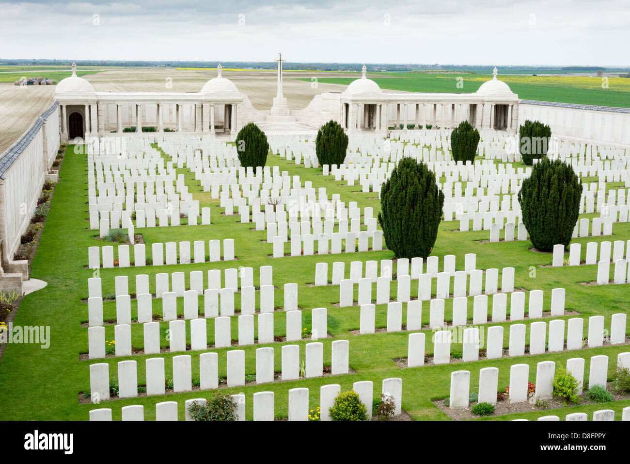 Dud angolo cimitero Loos Foto Stock