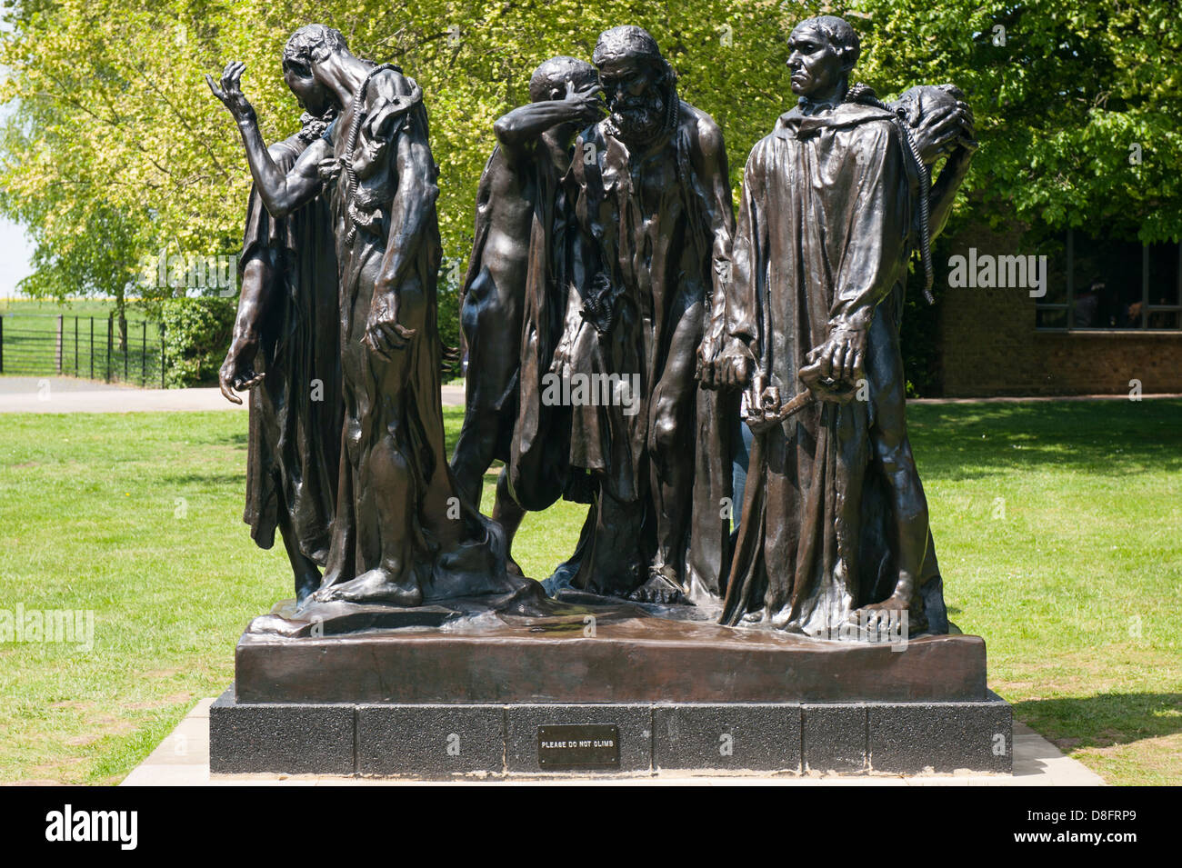 Henry Moore Foundation Perry Green Auguste Rodin exhibition moderna scultura contemporanea statua bronze borghesi di Calais completato 1889 Foto Stock