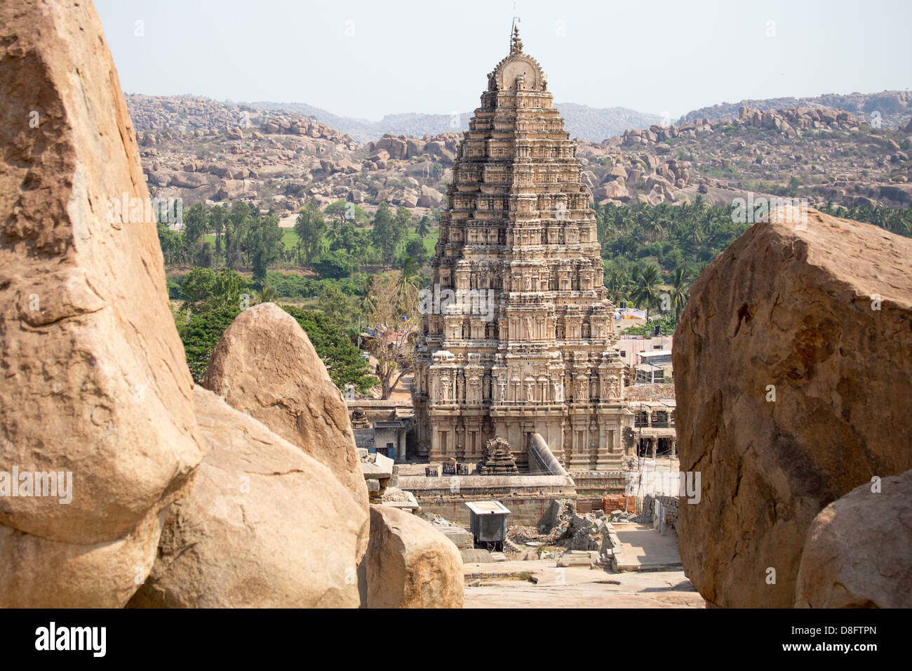 Tempio Virupaksha, Hampi, India Foto Stock