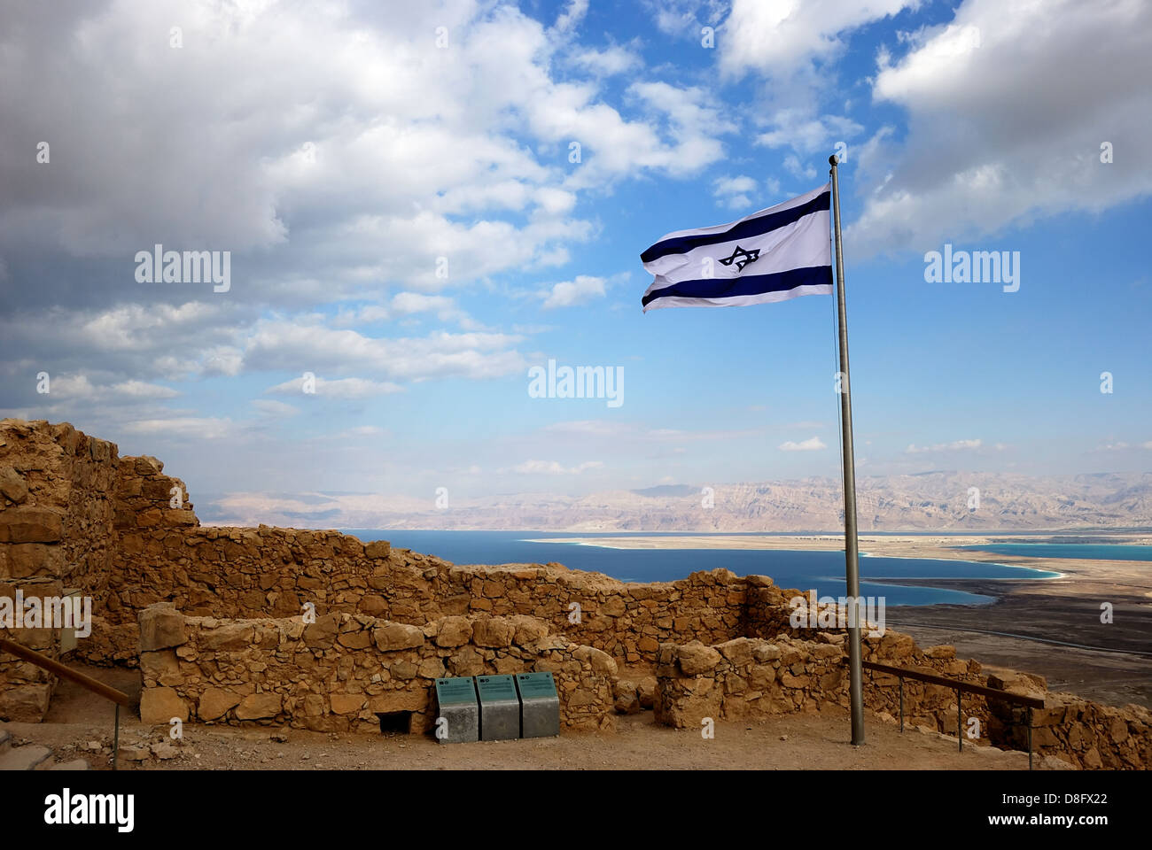 Antica città Masada da Israele Foto Stock