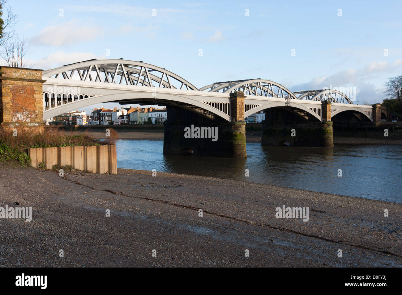 Barnes ponte ferroviario Barnes London Inghilterra England Foto Stock