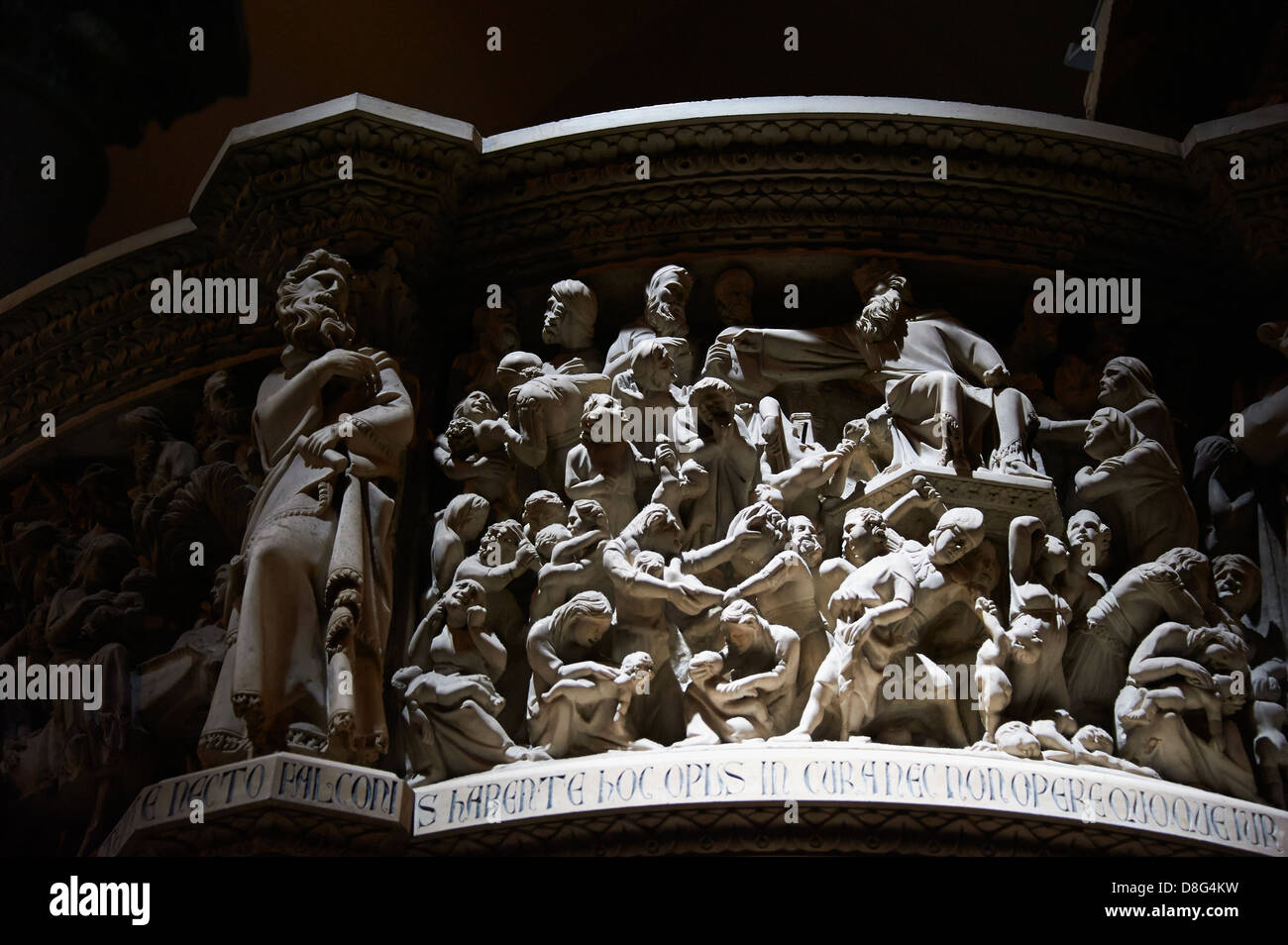 Piazza dei Miracoli, il Battistero e il Duomo e la Torre Pendente (Torre Pendente) Foto Stock