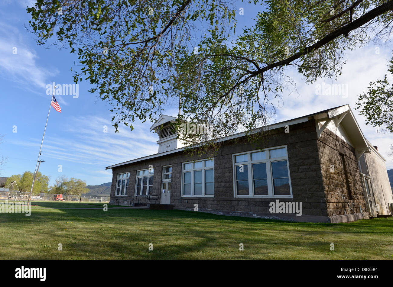 Comunità Durkee Hall, Durkee, Oregon. Foto Stock