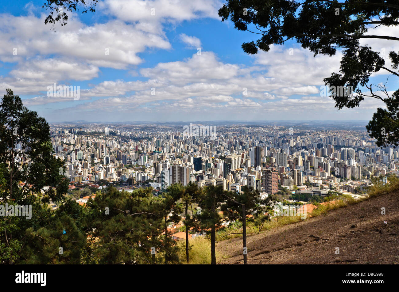 Vista di Belo Horizonte, Minas Gerais, Brasile Foto Stock
