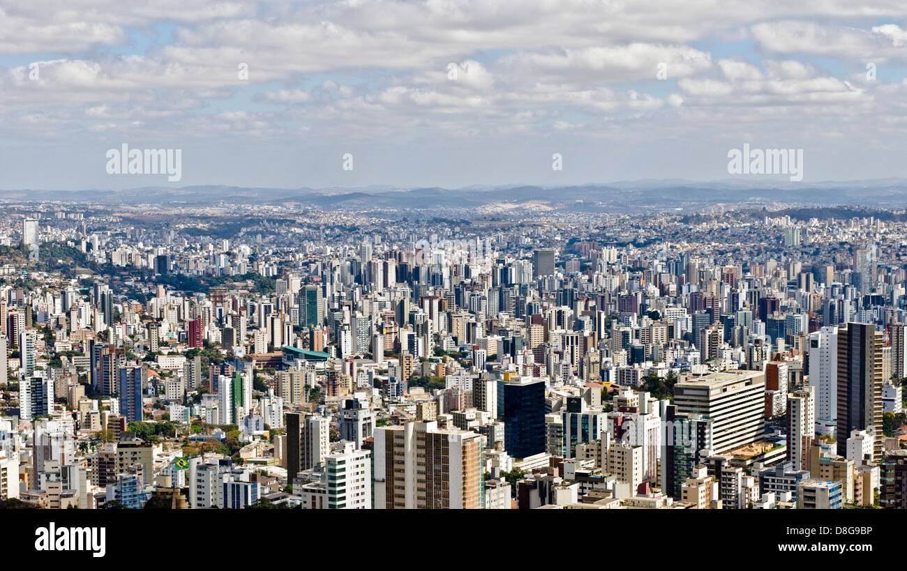 Vista di Belo Horizonte, Minas Gerais, Brasile Foto Stock