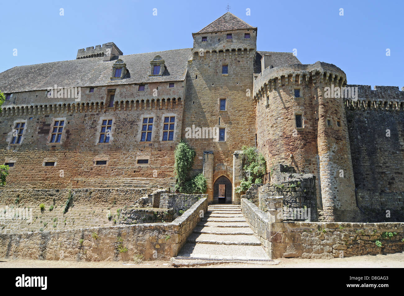 Chateau de Castelnau Foto Stock