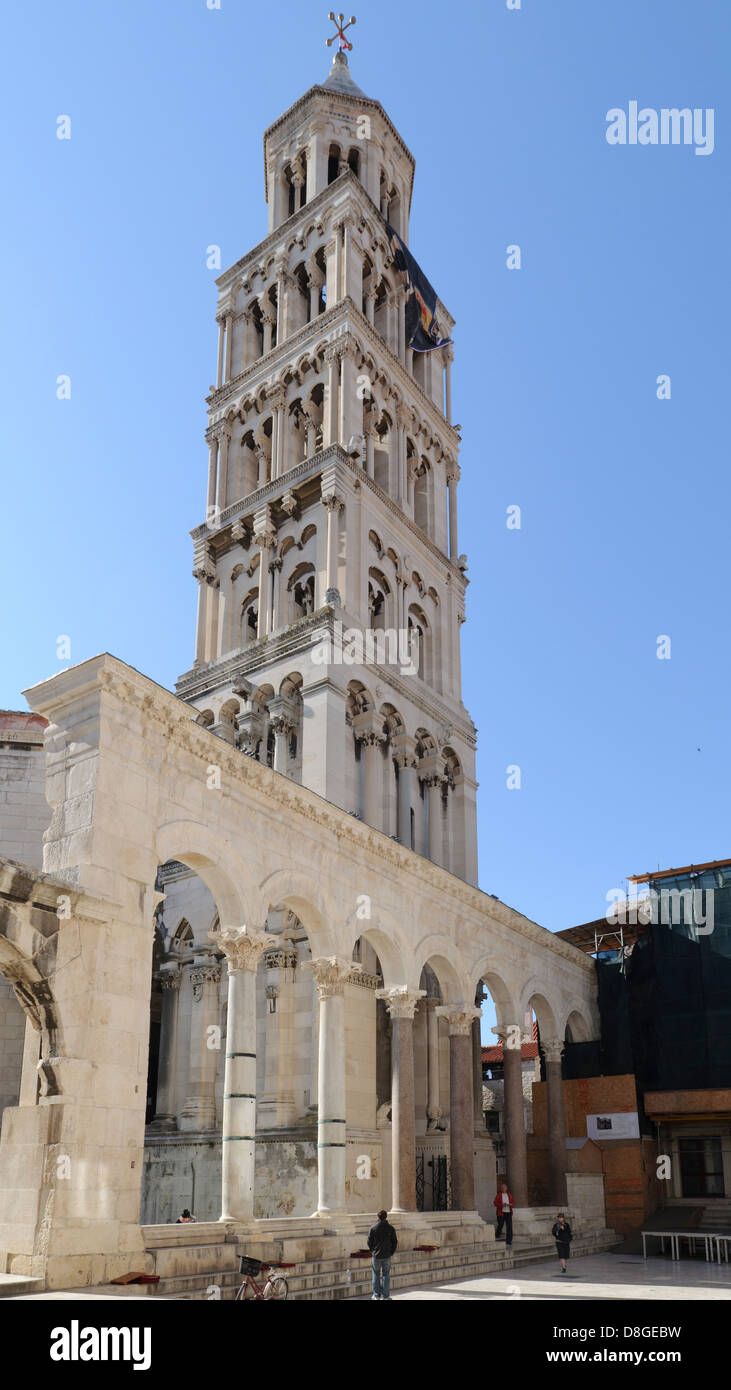 Cattedrale di Sveti Duje, Split, Dalmazia, Croazia Foto Stock
