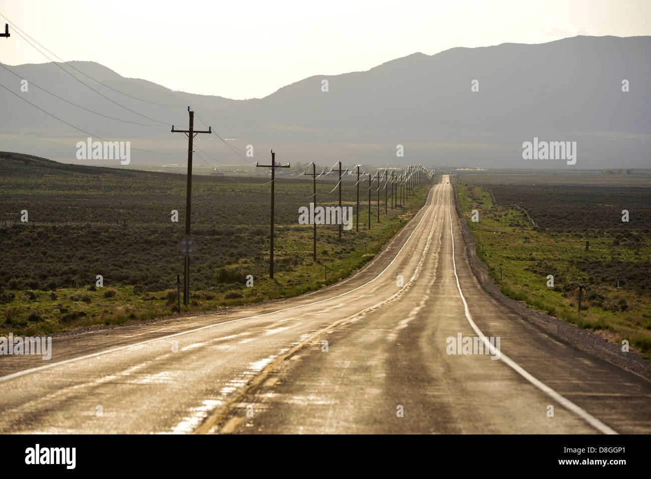 Autostrada 36 nel grande bacino zona dello Utah. Foto Stock