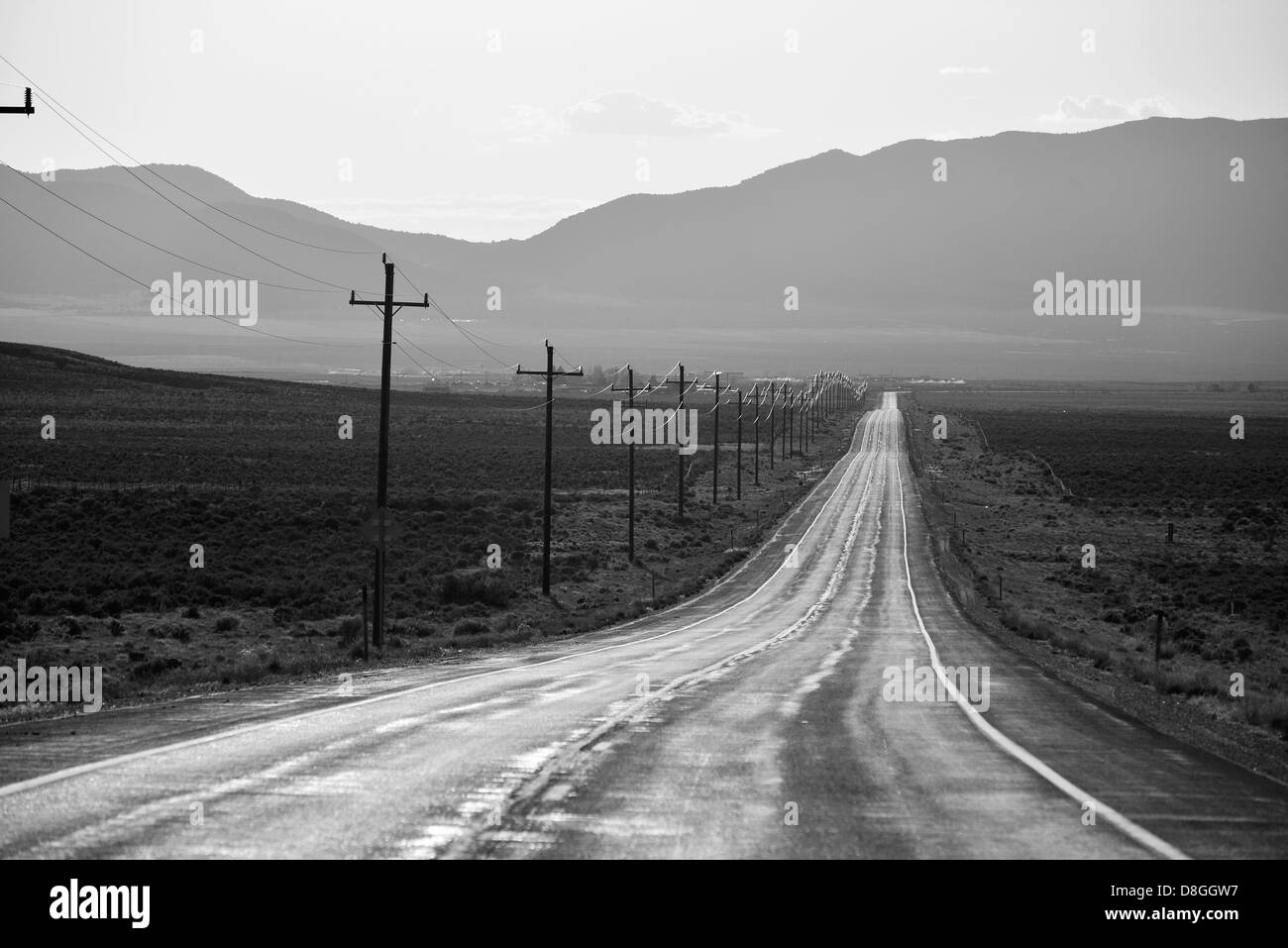 Autostrada 36 nel grande bacino zona dello Utah. Foto Stock