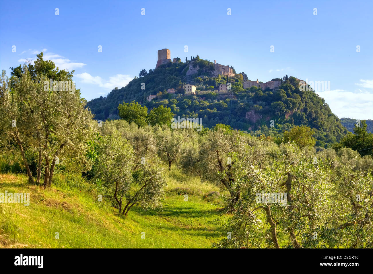 Castiglione d'Orcia, Rocca d'Orcia, Siena, Toscana, Italia Foto Stock