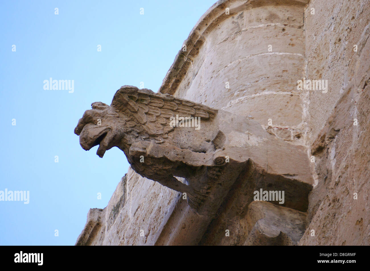 Gargoyle gotico a Palermo, Sicilia Foto Stock
