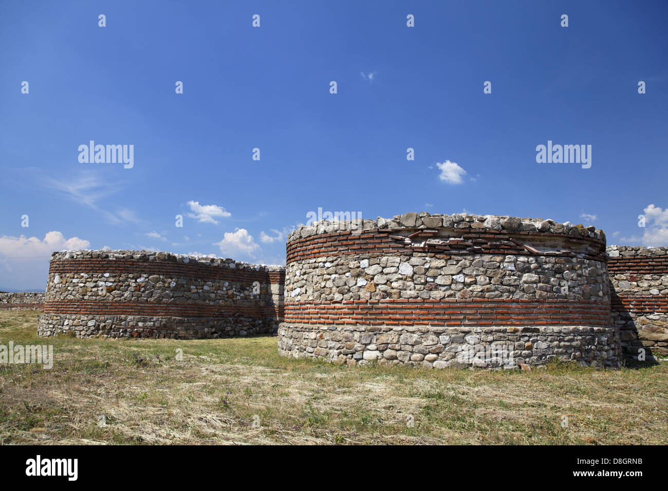 La Serbia, vicino Kladovo; Diana (Romano e inizio fortezza bizantina) fortezza romana Diana, Traiano road, Serbien, nahe Kladovo; Diana Foto Stock
