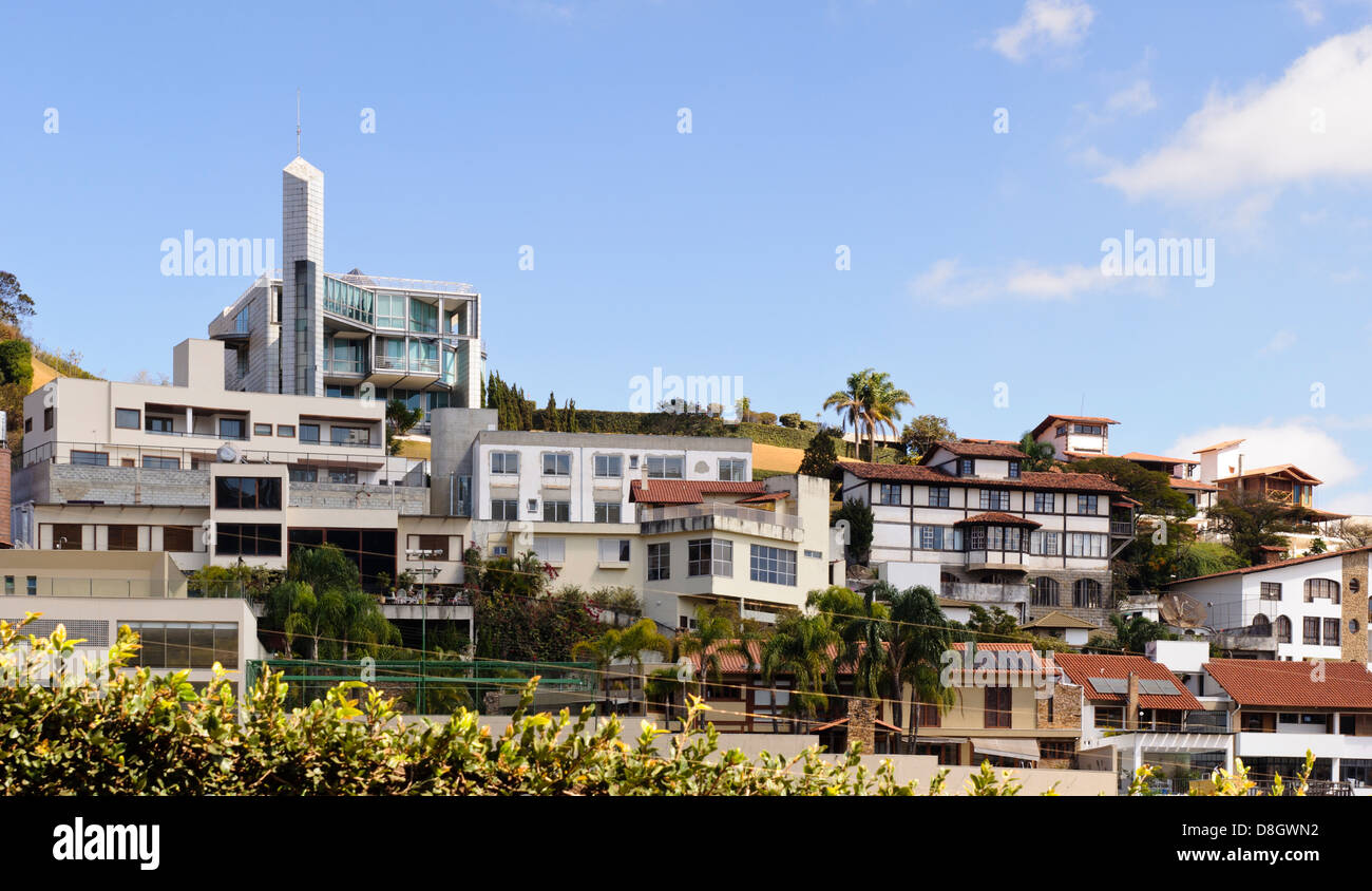 Zona residenziale esclusiva, Belo Horizonte, Minas Gerais, Brasile Foto Stock