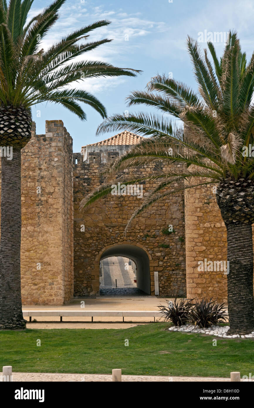 Storico @ di gate, Sagres Portogallo Foto Stock